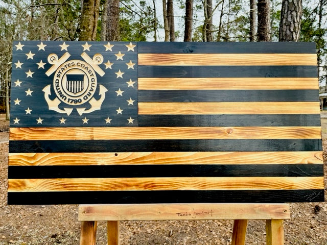 Wooden Coast Guard Flag