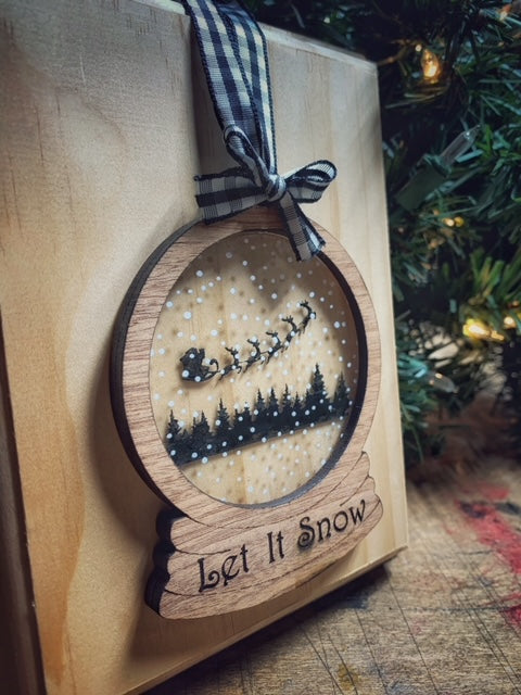 Christmas Snow Globe Ornament