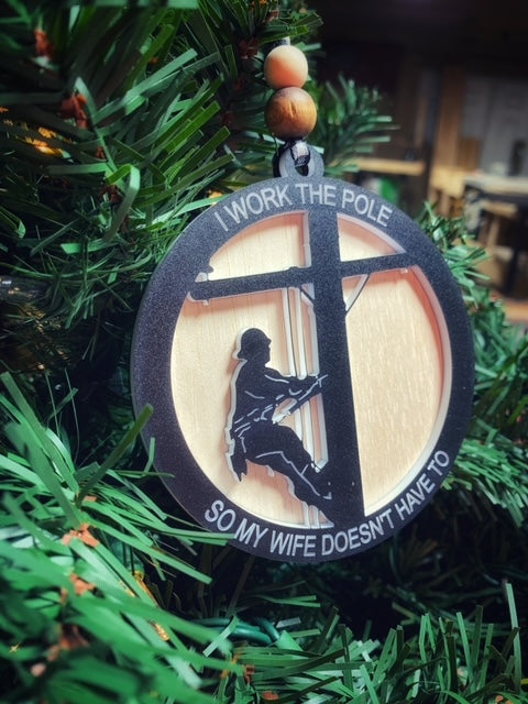 Christmas Lineman Ornament