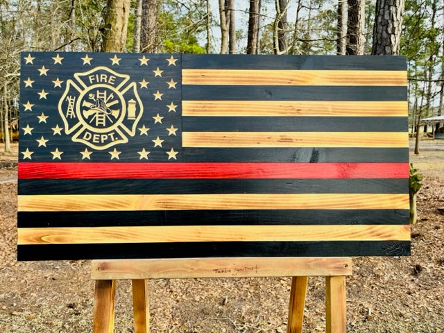 Wooden Fire Maltese Flag