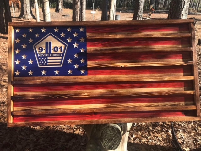 Wooden Miscellaneous Challenge Coin Flags