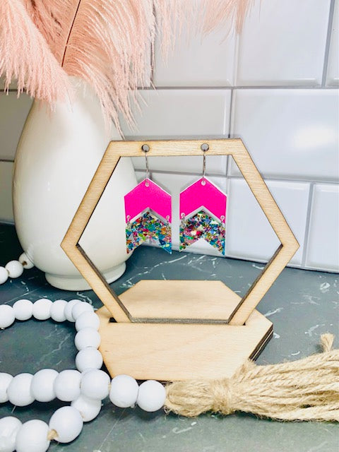 Chevron Dangle Earring