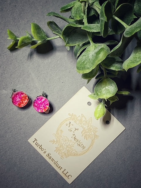 Acrylic Miscellaneous Clip-on Stud Earrings
