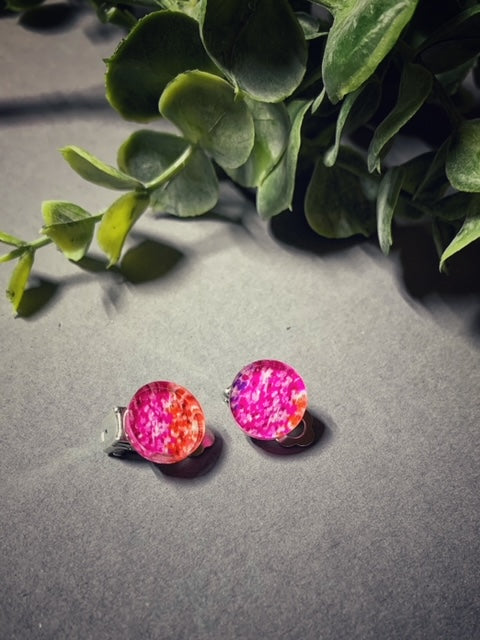 Acrylic Miscellaneous Clip-on Stud Earrings