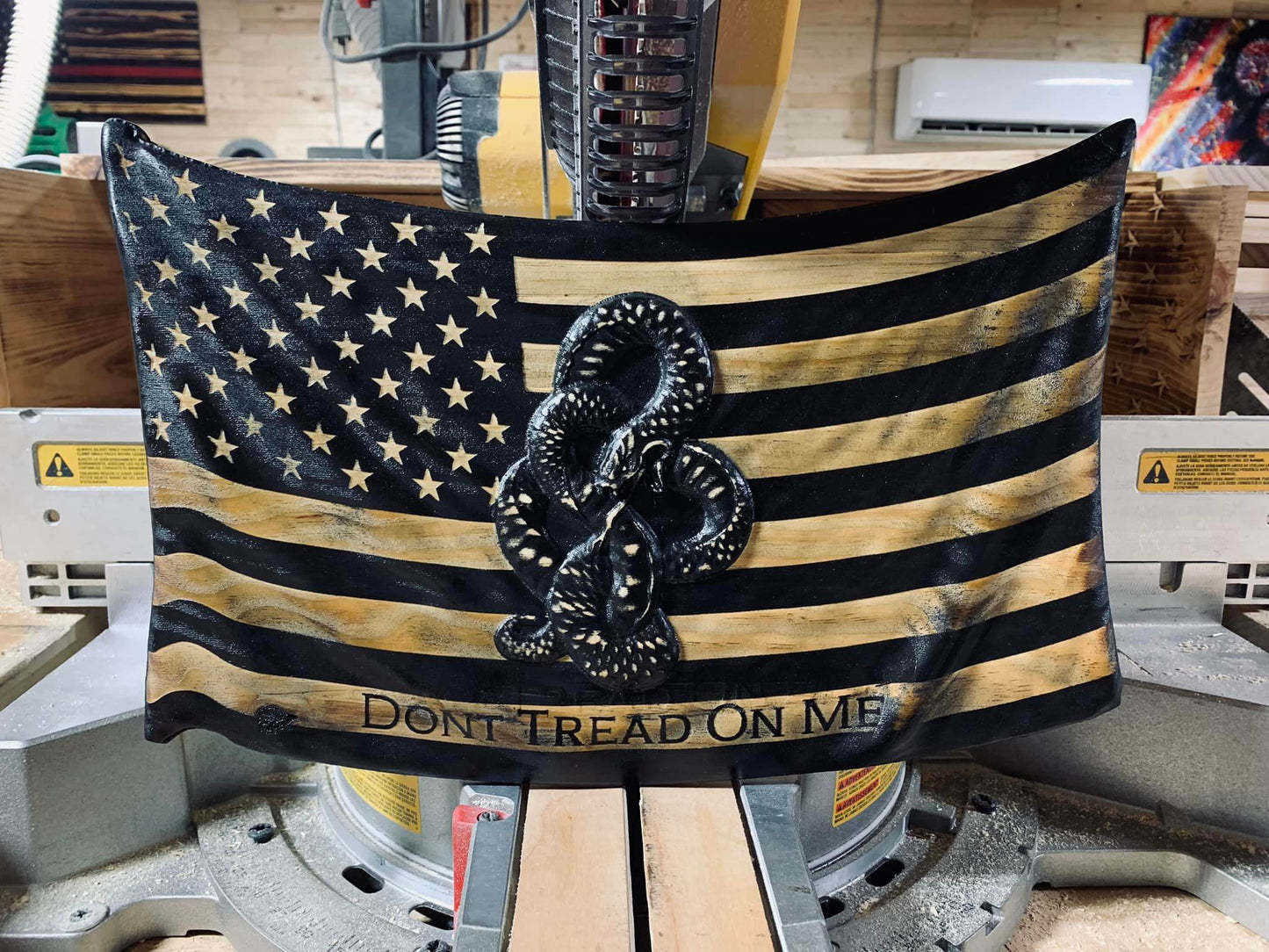 Small Don't Tread On Me 3D Draped Flag