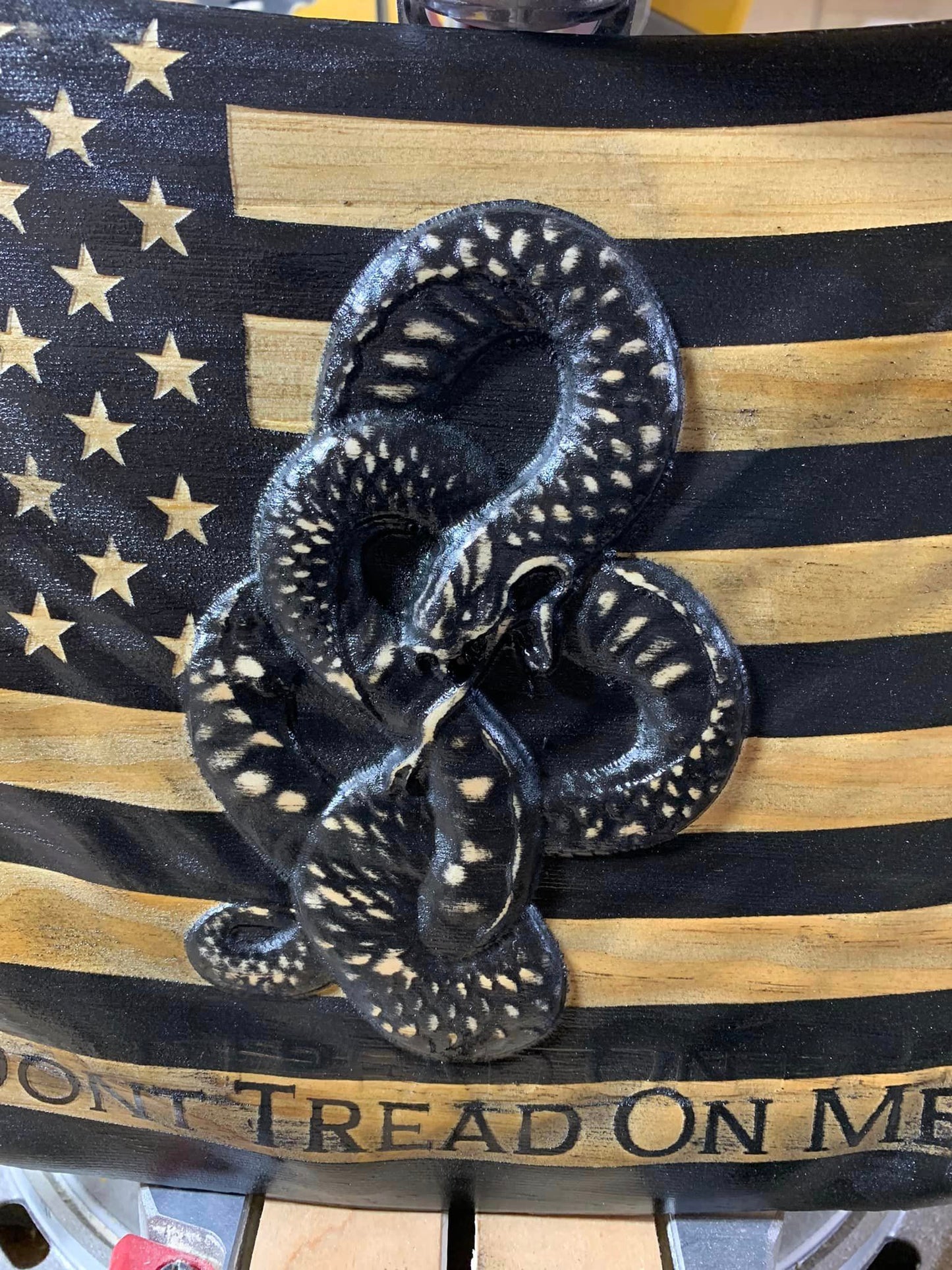 Small Don't Tread On Me 3D Draped Flag