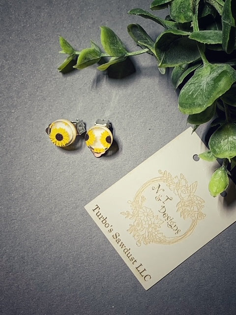Acrylic Miscellaneous Clip-on Stud Earrings