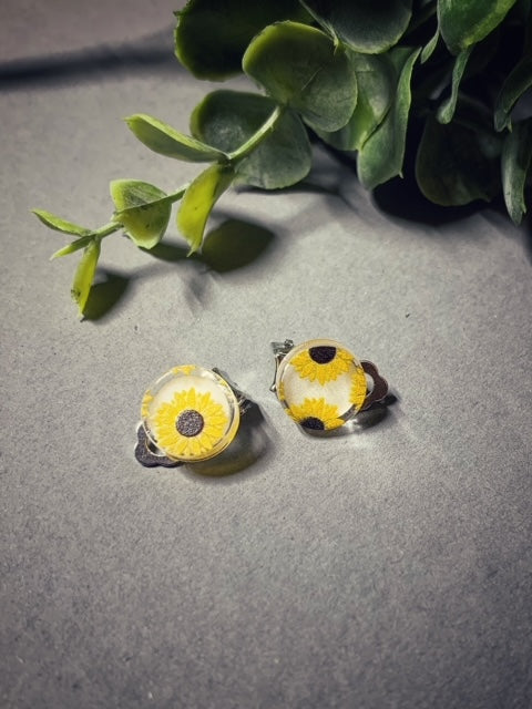 Acrylic Miscellaneous Clip-on Stud Earrings