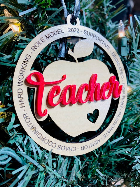 Christmas Teacher Ornament