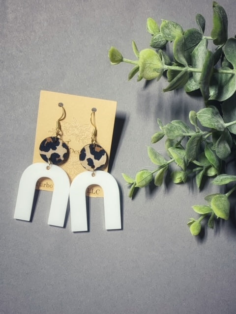 Arch Dangle Acrylic Earrings