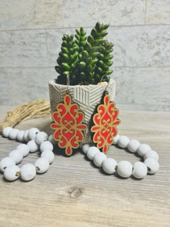 Miscellaneous Hand Painted Wood Earrings