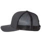 Richardson - Charcoal/Black Snapback Trucker Cap - 112