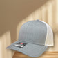 Richardson - Heather Grey/White Snapback Trucker Cap - 112