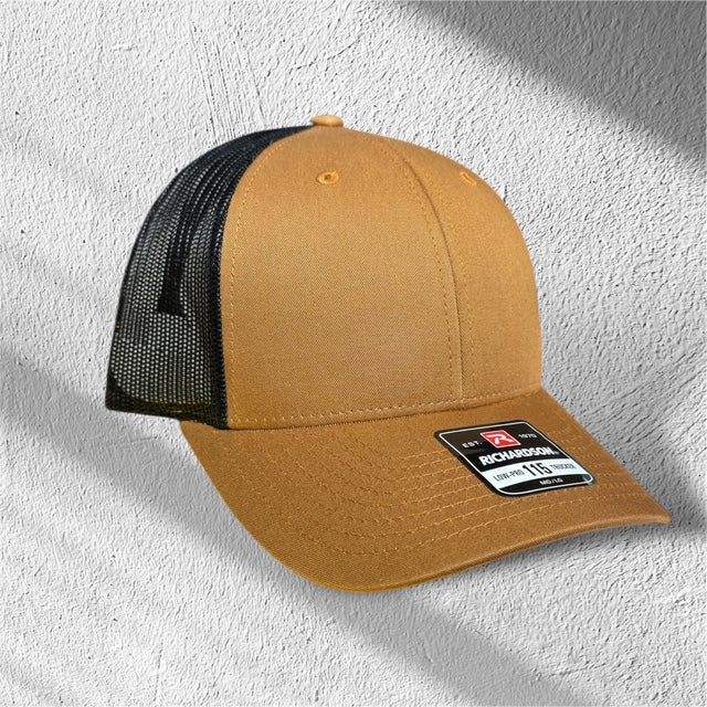 Richardson - Carmel/Black Snapback Trucker Cap - 112