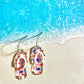 Flip Flop Acrylic Dangle Earrings