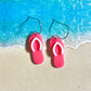 Flip Flop Acrylic Dangle Earrings