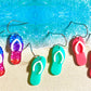 Flip Flop Acrylic Dangle Earrings