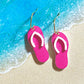 Flip Flop Acrylic Dangle Earrings