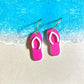 Flip Flop Acrylic Dangle Earrings