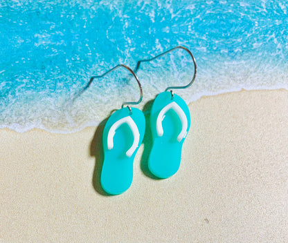 Flip Flop Acrylic Dangle Earrings