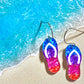 Flip Flop Acrylic Dangle Earrings