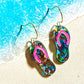 Flip Flop Acrylic Dangle Earrings