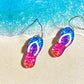 Flip Flop Acrylic Dangle Earrings