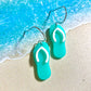 Flip Flop Acrylic Dangle Earrings