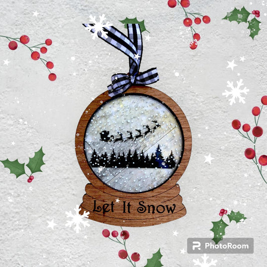 Let it Snow Christmas Ornament