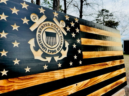 Wooden Coast Guard Flag