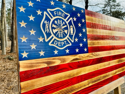 Wooden Fire Maltese Flag