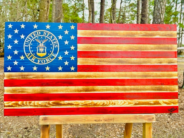 Wooden Air Force Flag