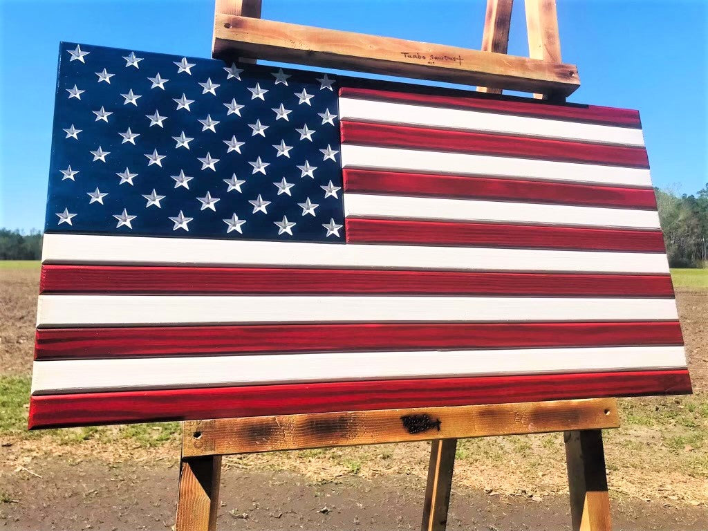 American Wooden Flag