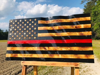 Waving Wooden Flag Options