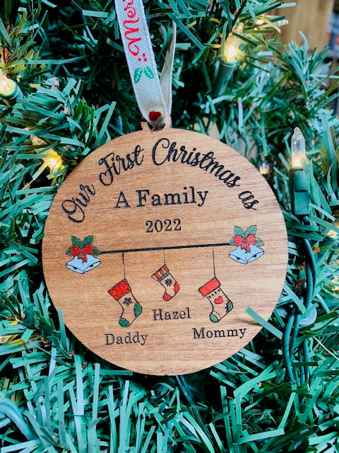 Baby's First Christmas Ornament Personalized