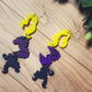 Hocus Pocus Halloween Acrylic Dangle Earring