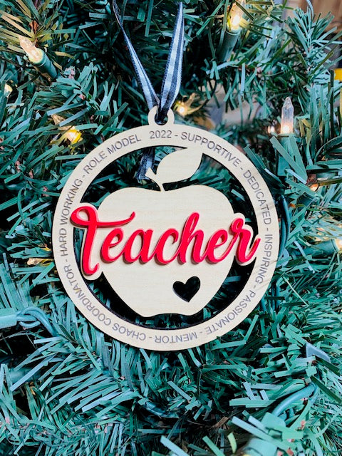 Christmas Teacher Ornament
