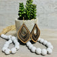Miscellaneous Wood Cut Earrings